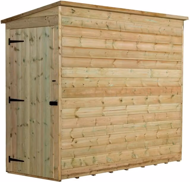 Empire Sheds Empire 2200 Green Pent Wood Garden Shed with Single Door