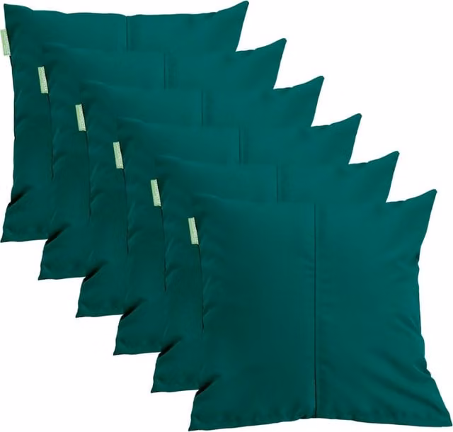 Gardenista Green Plain Square Garden Scatter Cushion, W/D/H: 45.72 x 45.72 x 45.72 cm