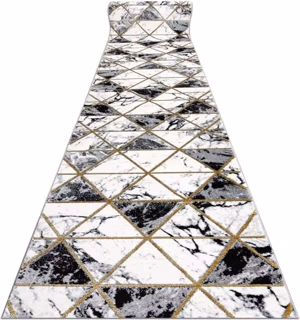 RugsX Black Geometric Modern Table Runner W/D/H: 80 x 110 cm – 1