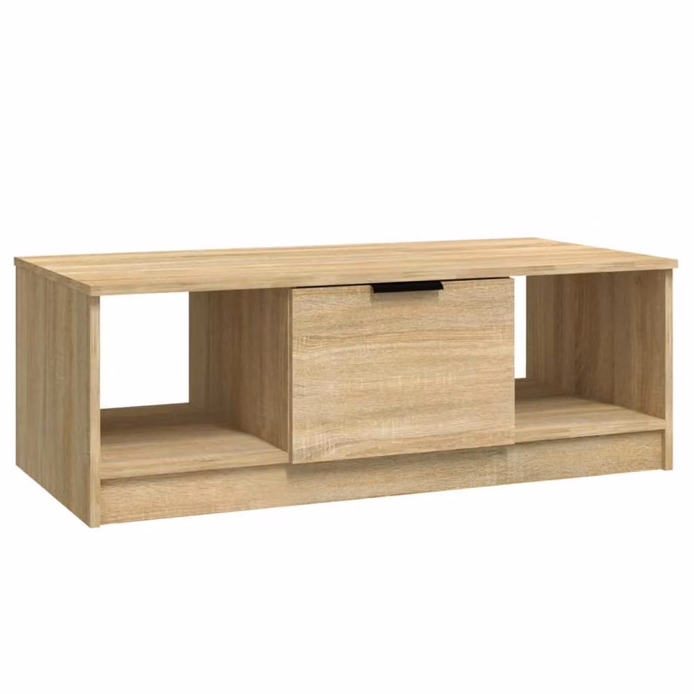 Berkfield Home Sonoma Oak Decorative Coffee Table in Light Brown, W/D/H: 102 x 50 x 36 cm – 2