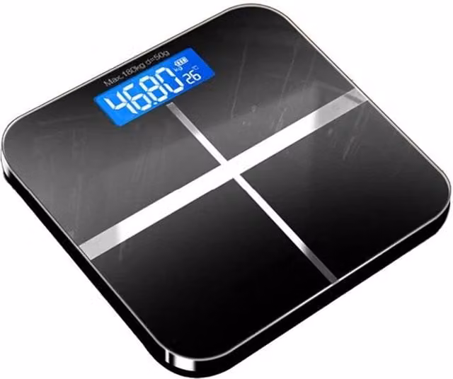 Nordara Digital Electronic Bathroom Body Weighing Scales in Black – 1