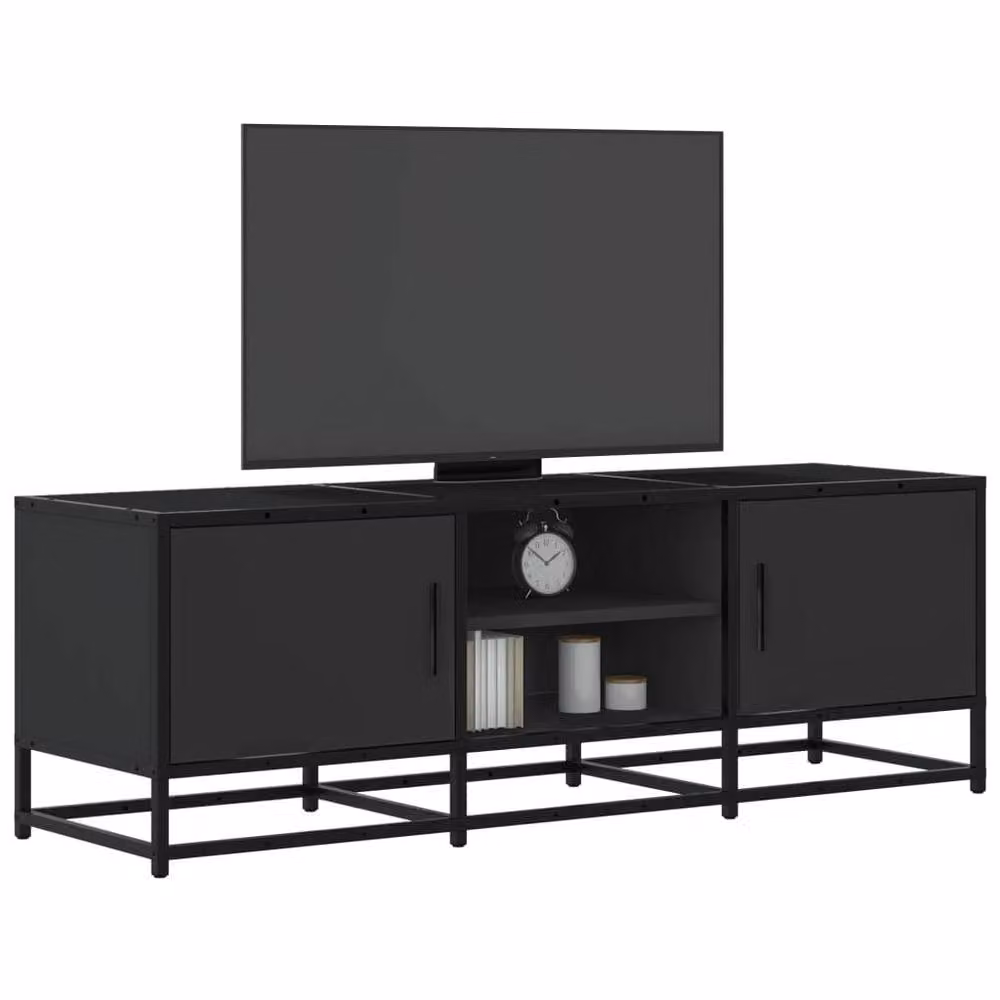 Berkfield Home Industrial TV Cabinet in Black, W/D/H: 120 x 35 x 41 cm – 2
