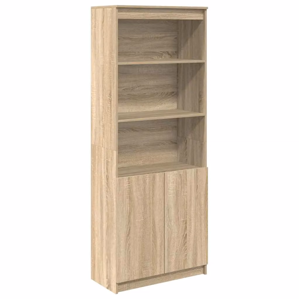 Berkfield Home Sonoma Oak Highboard in Brown, W/D/H: 70 x 35 x 180 cm – 2