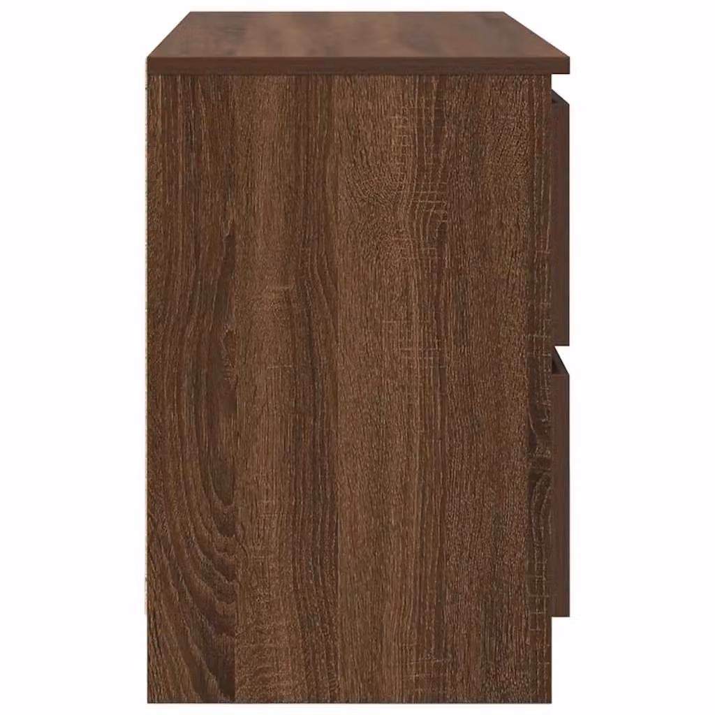 Berkfield Home Modern TV Cabinet in Brown Oak, W/D/H: 80 x 35 x 54 cm – 3