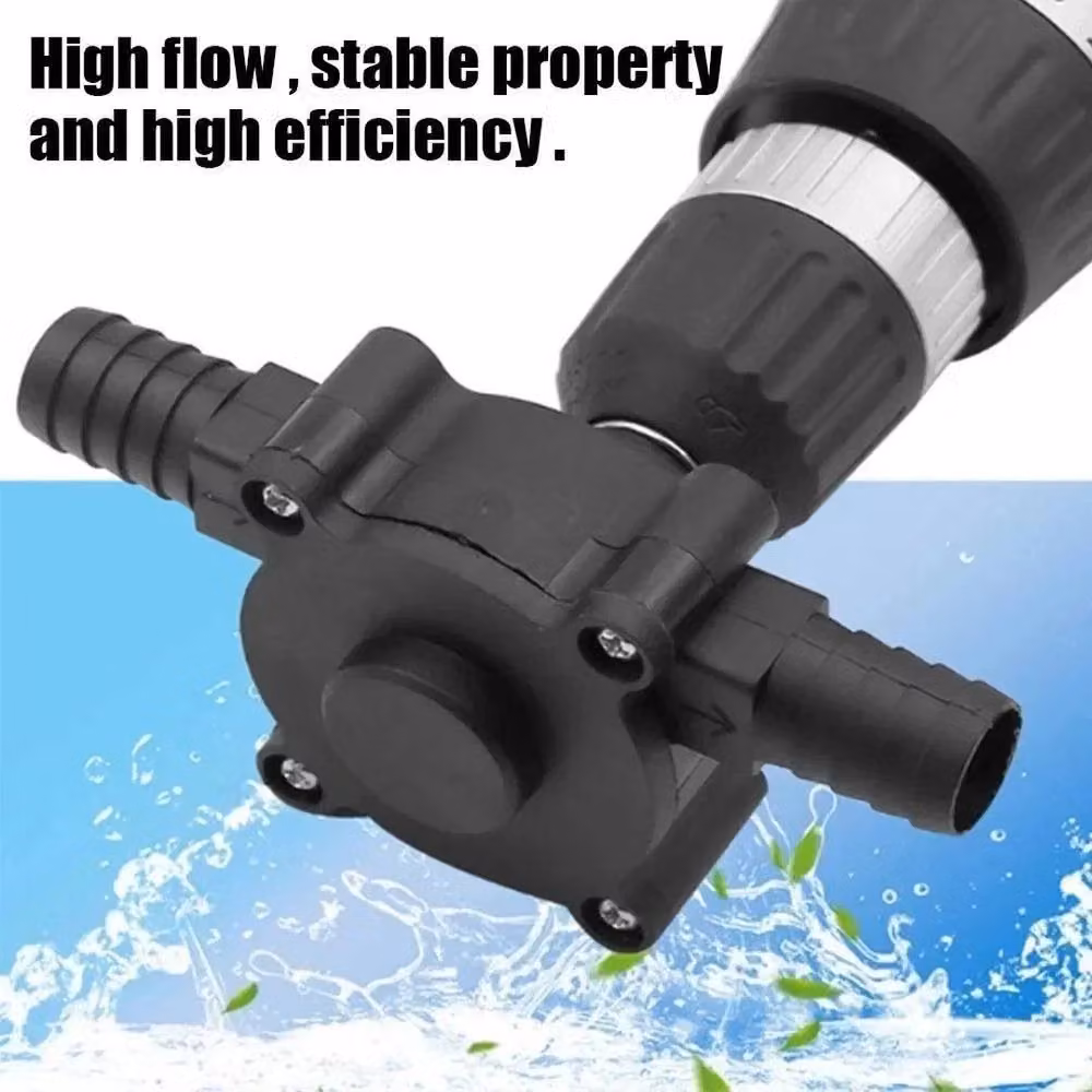 FLAVORA Portable Electric Self-Priming Drill Pump in Black – 2