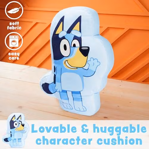 Halentex Bluey 3D Plush Cushion for Children in Blue – 3