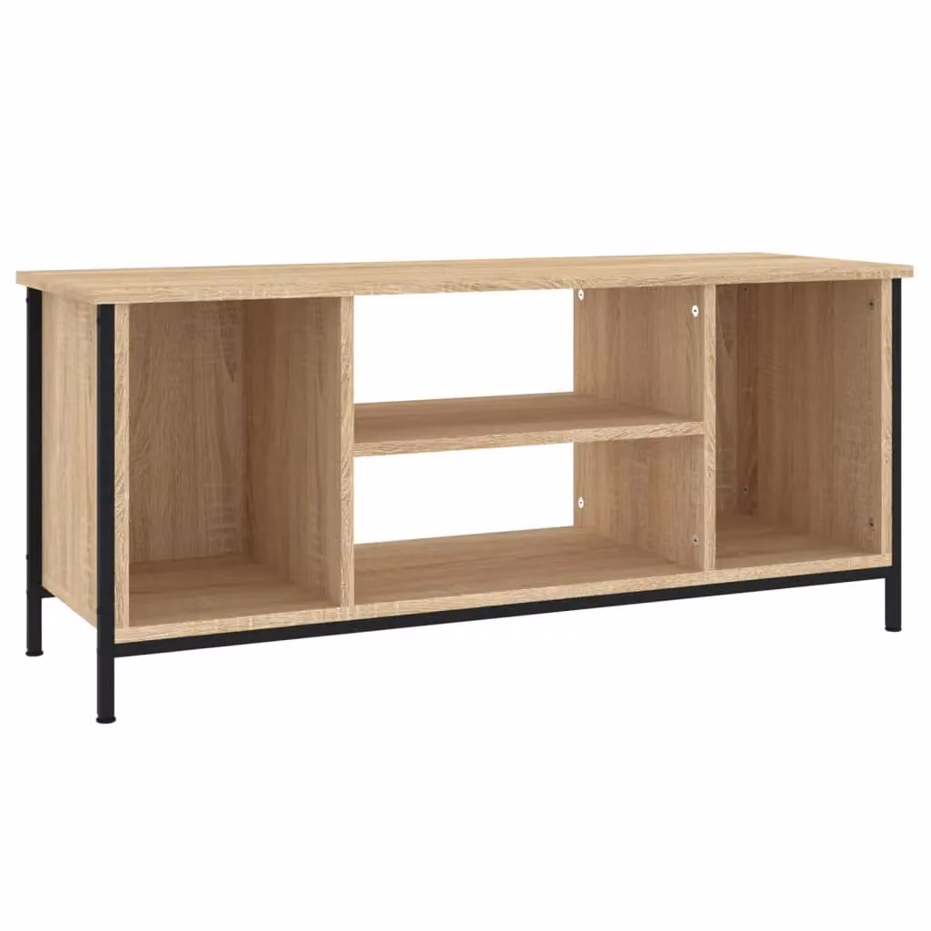 Berkfield Home Sonoma Oak TV Cabinet in Brown, W/D/H: 102 x 35 x 45 cm – 2