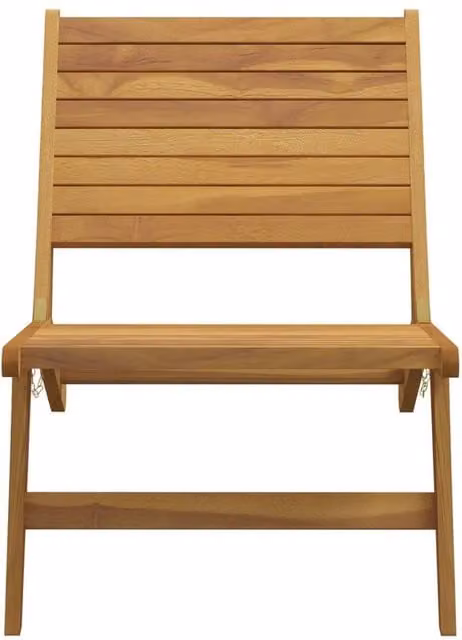 Berkfield Home Beautiful Garden Chair in Brown Solid Teak Wood, W/D/H: 60 x 65 x 90 cm – 1