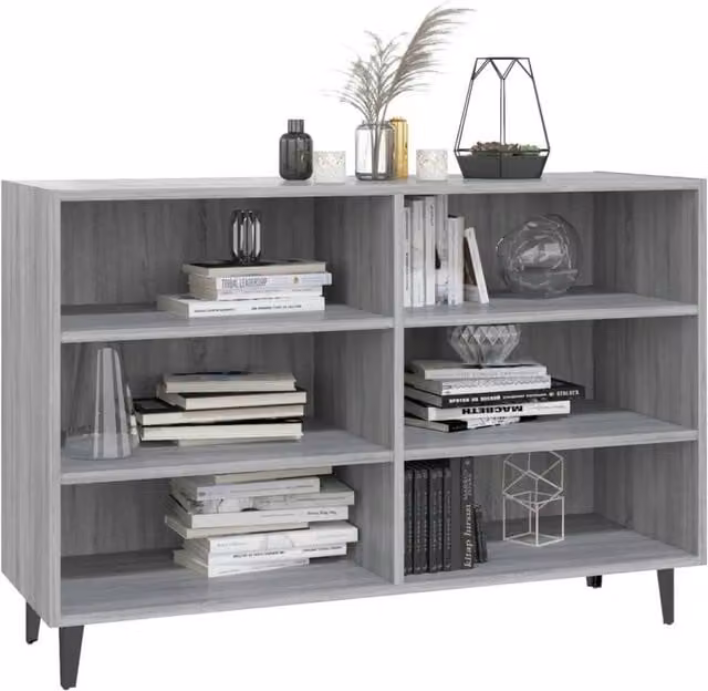 Berkfield Home Grey Sonoma Modern Sideboard, W/D/H: 103.5 x 35 x 70 cm – 1