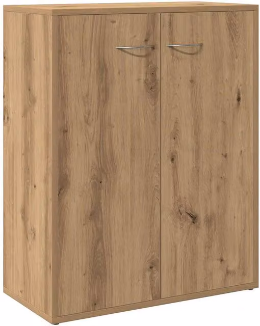 Berkfield Home Artisan Oak Sideboard in Brown, W/D/H: 60 x 30 x 75 cm