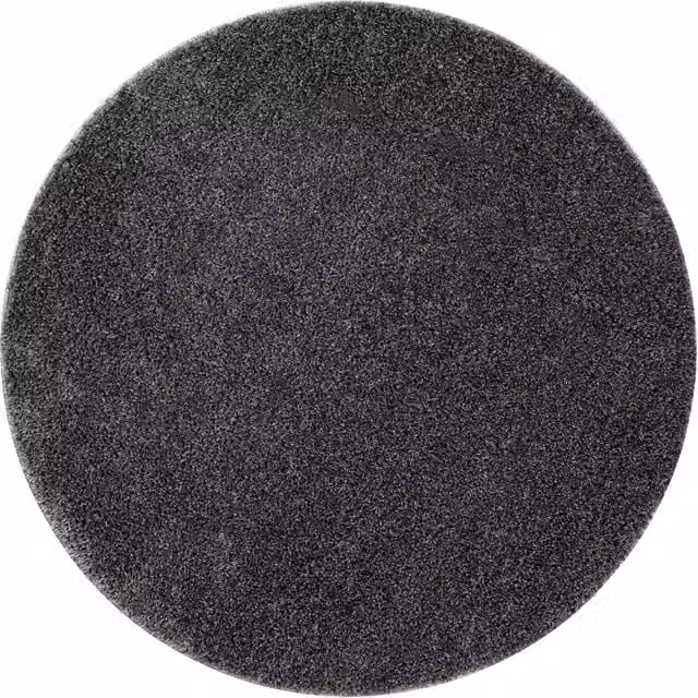 RugsX Grey Round Bath Mat, Diameter: 100 cm – 1