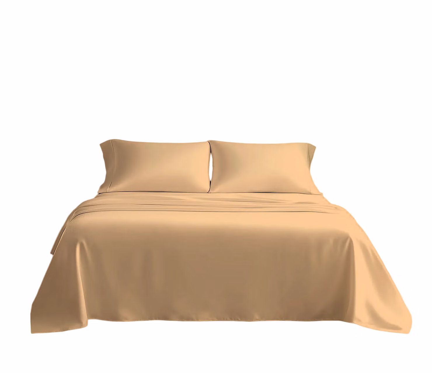 Home Sweet Home UK Microfibre Breathable Flat Sheet, Beige, W: 180 cm, D: 200 cm – 2