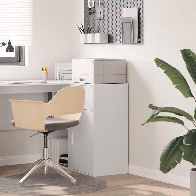 Berkfield Home White MDF Compact Storage Cabinet