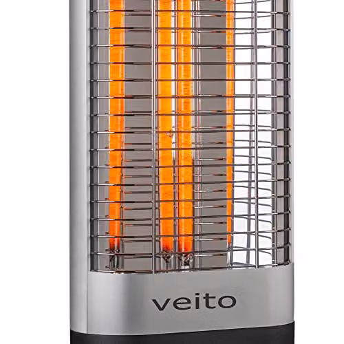 Veito CH1200RT Free Standing Carbon Infrared Heater, Black – 8