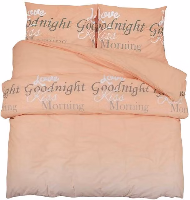 Berkfield Home Pink Cotton Duvet Cover and Pillowcase Set, 200 x 200 cm