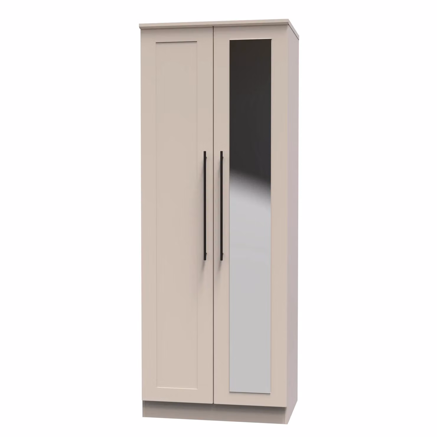2 U Howard Tall 2 Door Mirrored Wardrobe in Taupe – 2