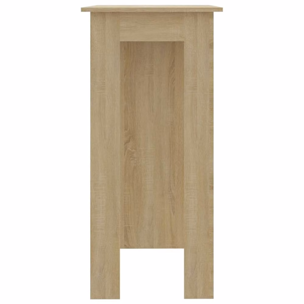 Berkfield Home Modern Bar Table with Shelf in Sonoma Oak, W/D/H: 102 x 50 x 103.5 cm – 3