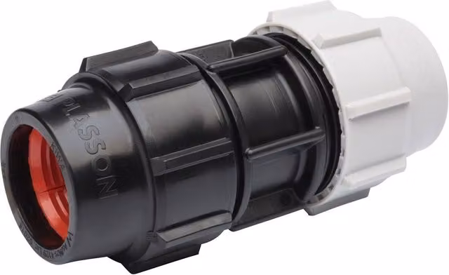 Plasson Imperial x Metric Adaptor 63mm x 2 inch Grey PL0701M0063020
