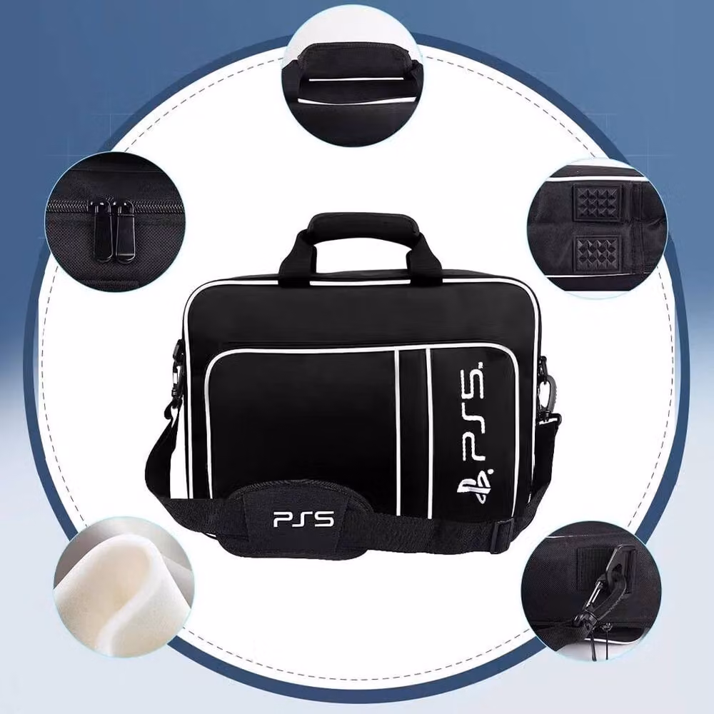 SPETLEK Black Carrier Backpack, Shoulder Bag and Handbag for PS5 and PlayStation, W: 100 cm, D: 15 cm – 4
