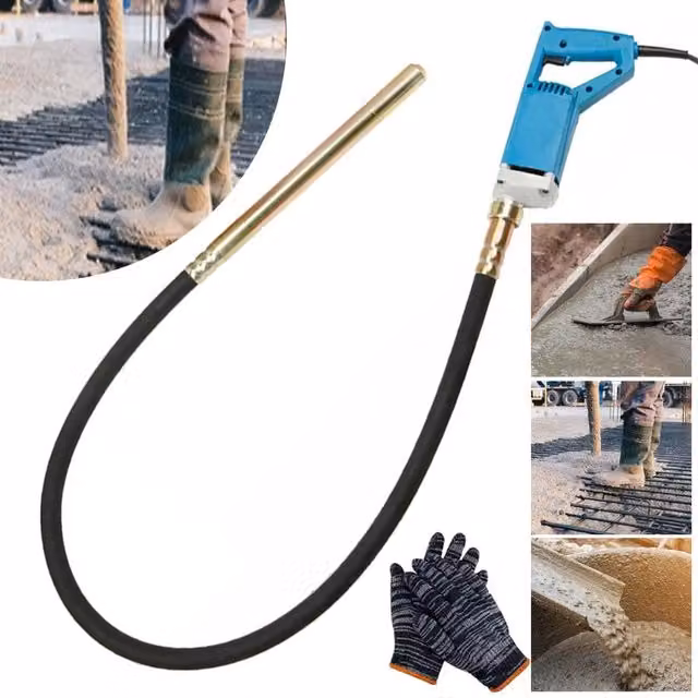 SPETLEK Electric Concrete Vibrator Poker Hose Kit in Blue