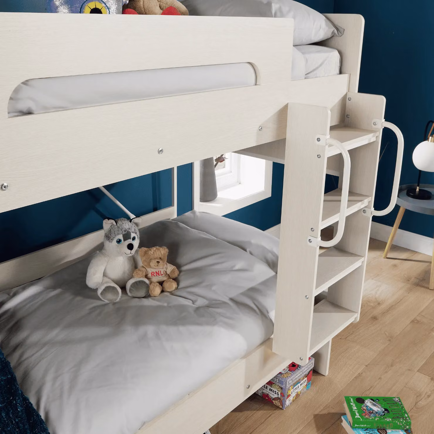 Home Source Childrens Detachable Bunk Beds in White, W/D/H: 90 x 190 cm – 3