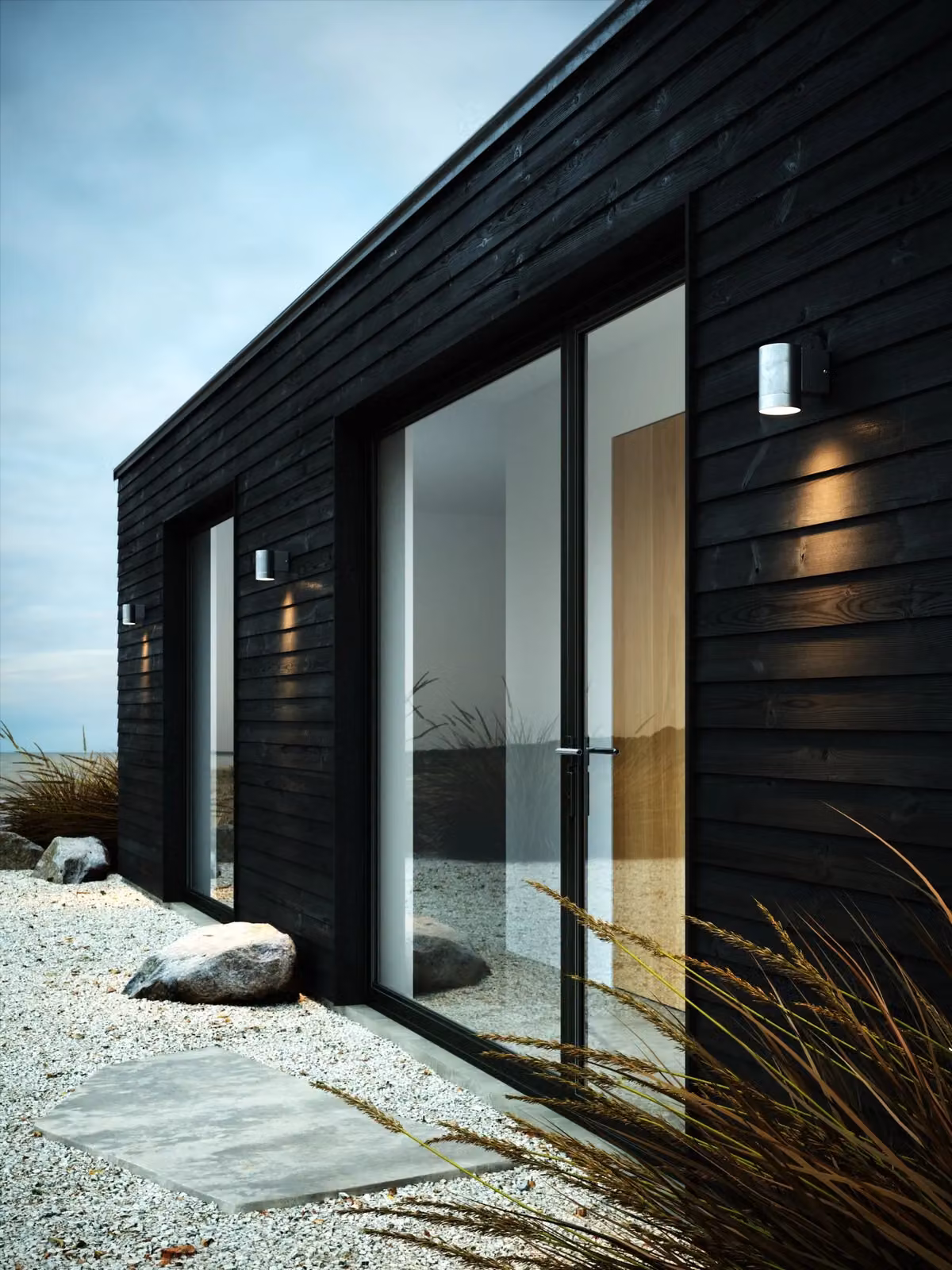 Nordlux Tin Silver Outdoor Wall Light, GU10, IP54, Saltwater Resistant Metal Cylinder – 2
