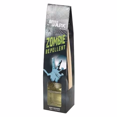 KDMD Zombie Repellent Reed Diffuser in Grey and Yellow with Floral Scent – 2