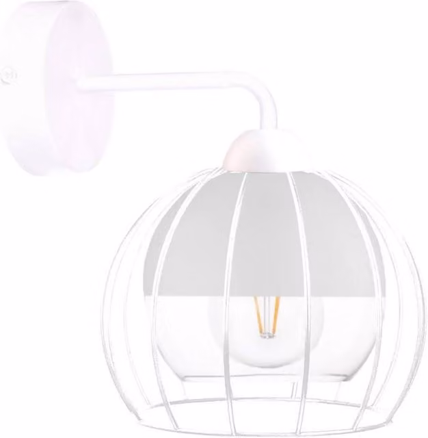 Netlighting Solo Wall Lamp in White, 25cm, E27, Dimmable