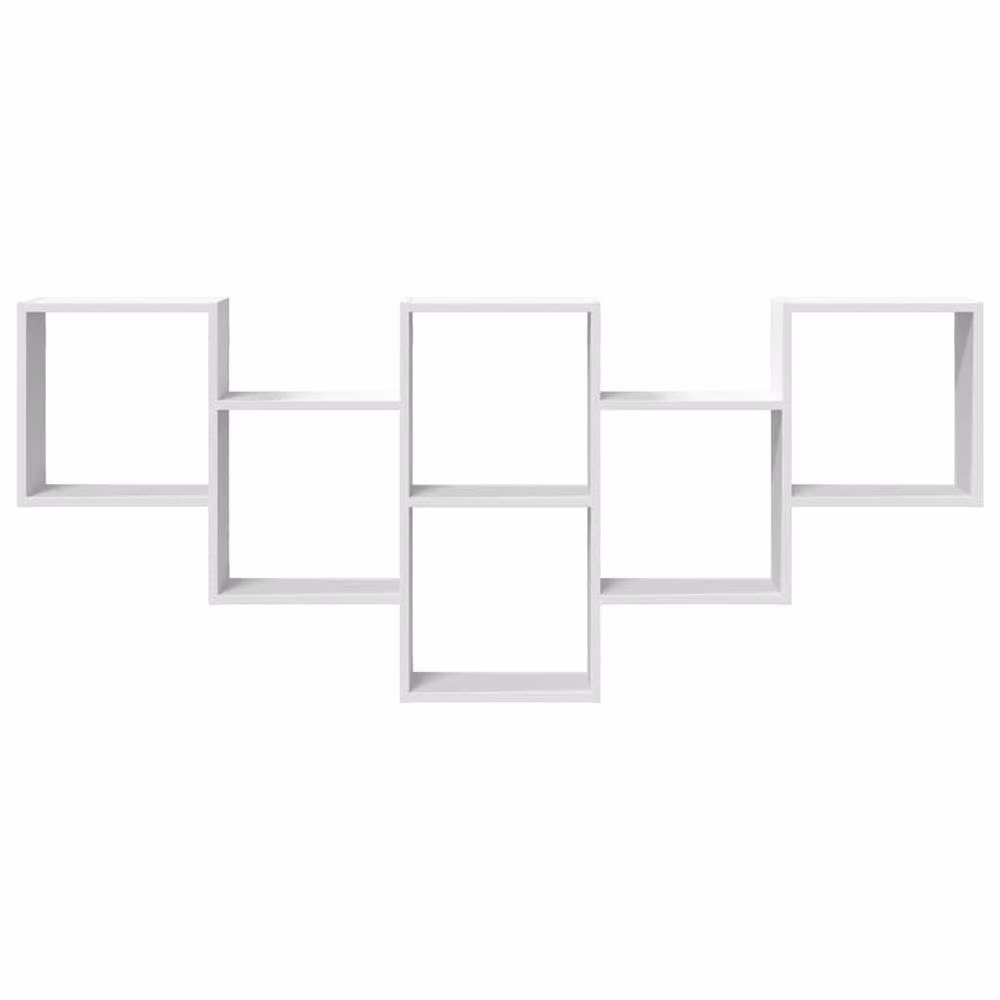 Berkfield Home Wall Mounted White Engineered Wood Shelf, W: 159 cm, D: 18 cm, H: 66 cm – 2
