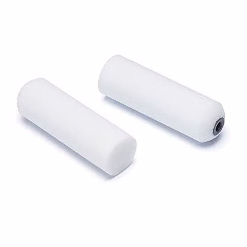 Harris Seriously Good Lint Free Gloss Replacement Roller Sleeves, 2 Pack, White, Width: 10.16 cm