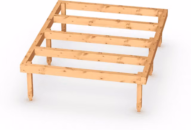 Empire Sheds 5x4 Empire Timber Shed Base in Green