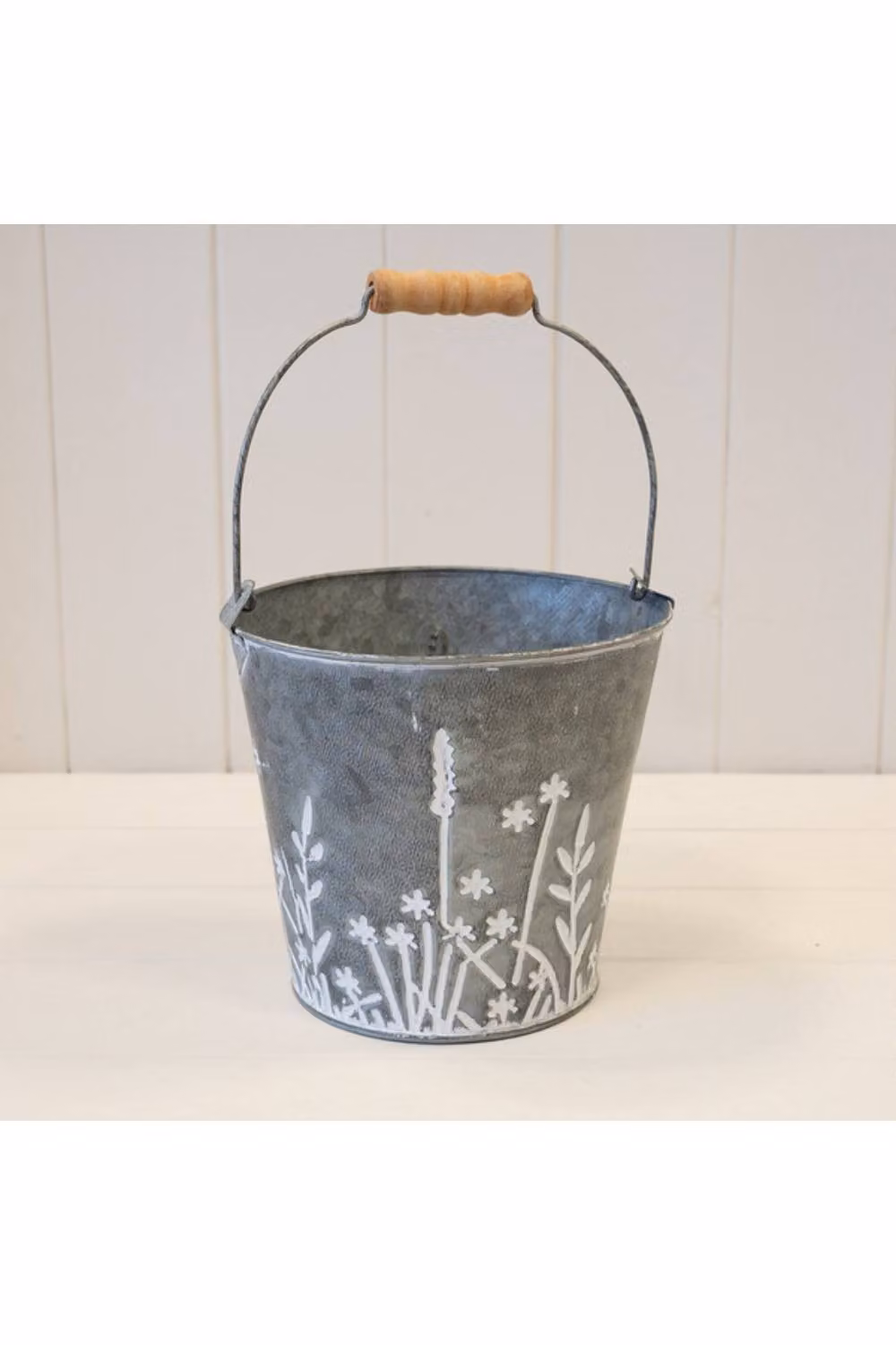 KDMD Meadow Design Bucket Planter in Grey – 2