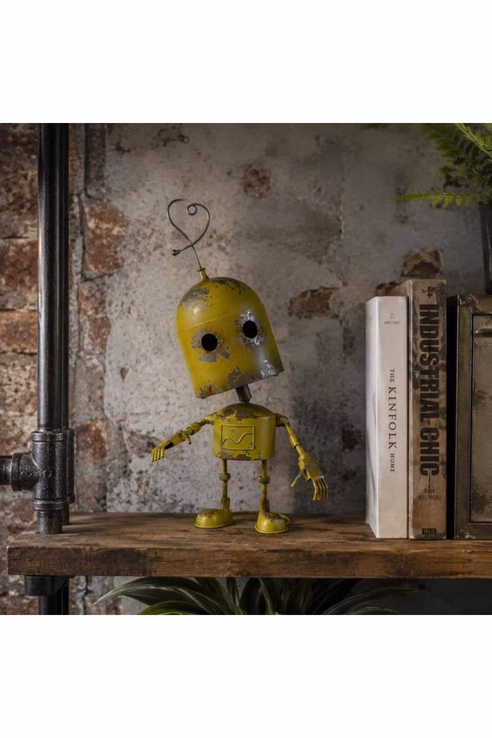 Gifts Direct 2 U Yellow Rotating Robot Metal Ornament, Height: 40 cm – 2