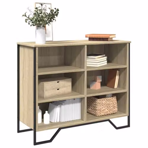 vidaXL Modern Sideboard in Brown, W/D/H: 91 x 35.5 x 74.5 cm – 3
