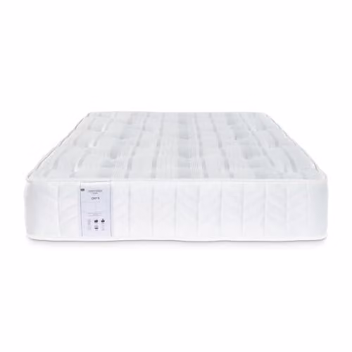 RestRelax Sleep Onyx Reflex Tufted Ortho Mattress, Firm Tension, Black and White, W/D/H: 150 x 200 x 25 cm