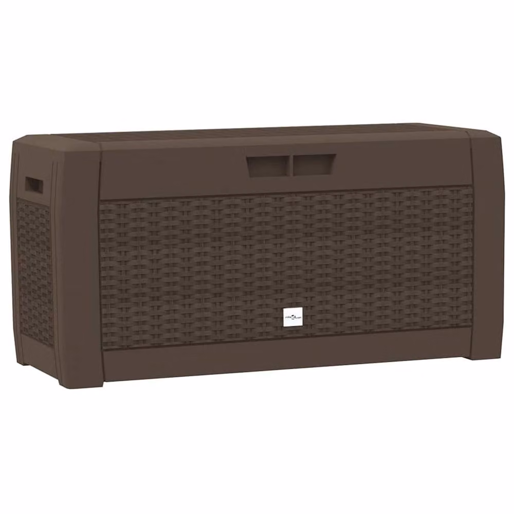 Berkfield Home Garden Storage Box in Brown, W/D/H: 119 x 48 x 60 cm – 3