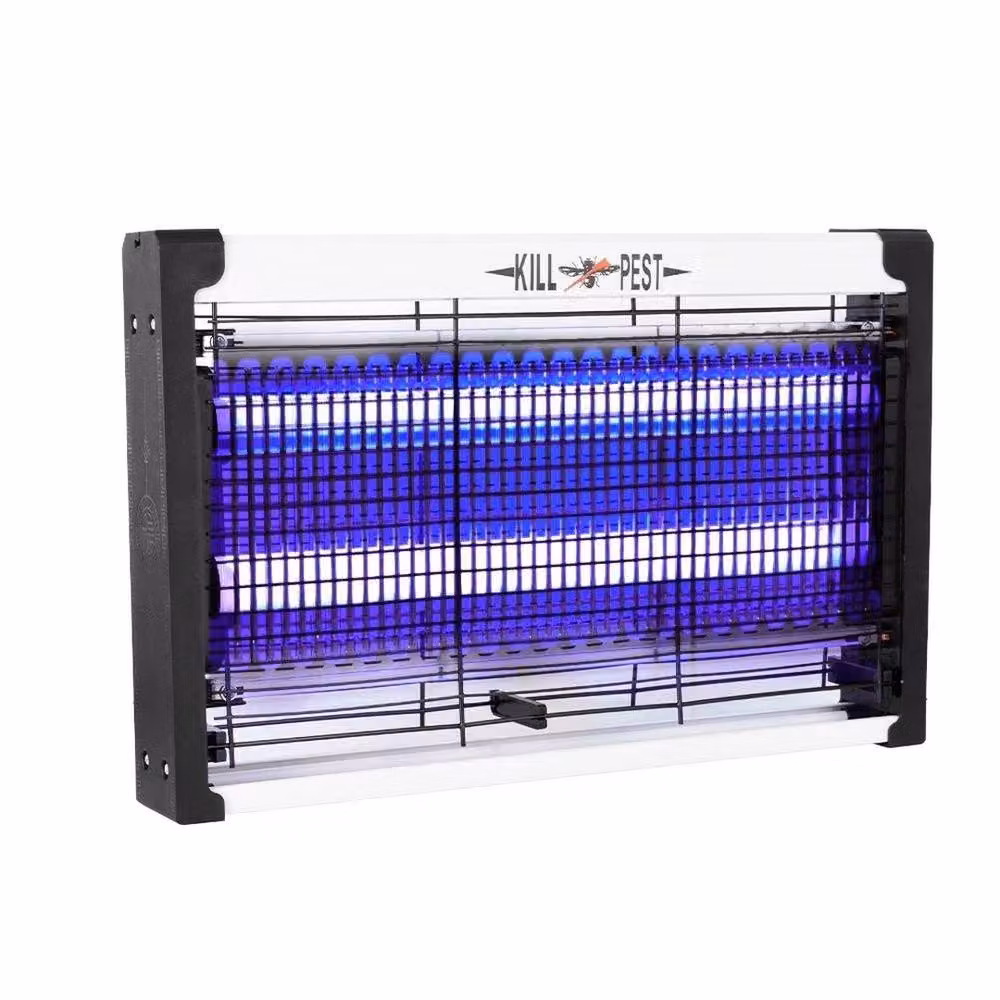 NESTLUNE Electric Bug Zapper Insect Killer and Mosquito Fly Pest Trap, Silver, W/D/H: 100 x 15 x 15 cm – 2