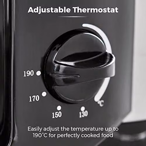 Tower T17001 Deep Fat Fryer with Adjustable Thermostat, 2L, 1500W, Black – 6