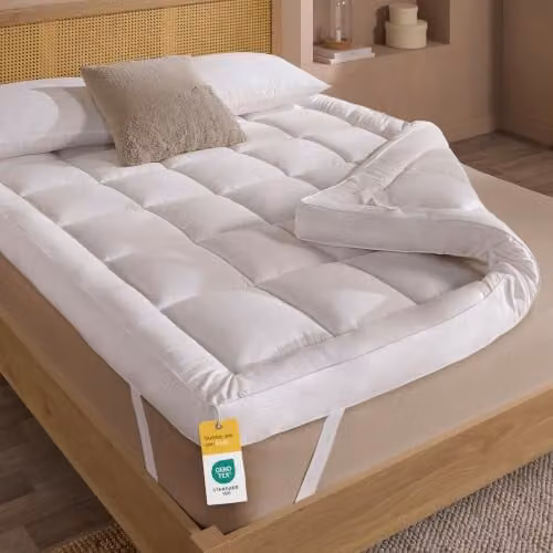 Slumberdown White Super King Mattress Topper