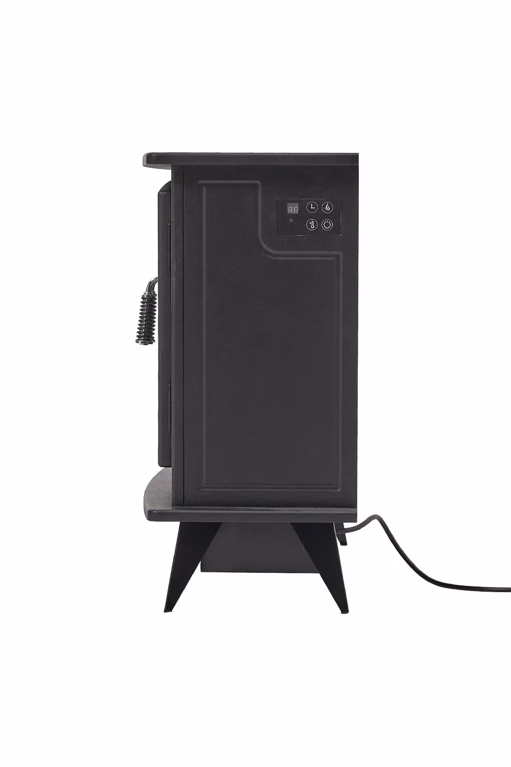 Living and Home Freestanding Electric Fireplace Heater with Remote Control and Realistic Flame Effect in Black – 6