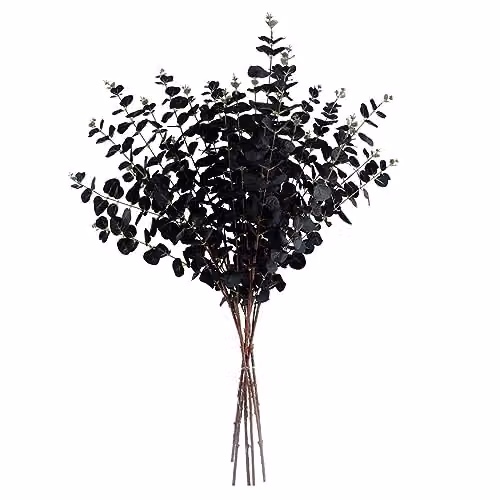 Black Leaf Design Artificial Textile Flowers – 2