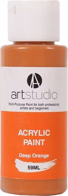 Art Studio Professional Acrylic Paint in Orange