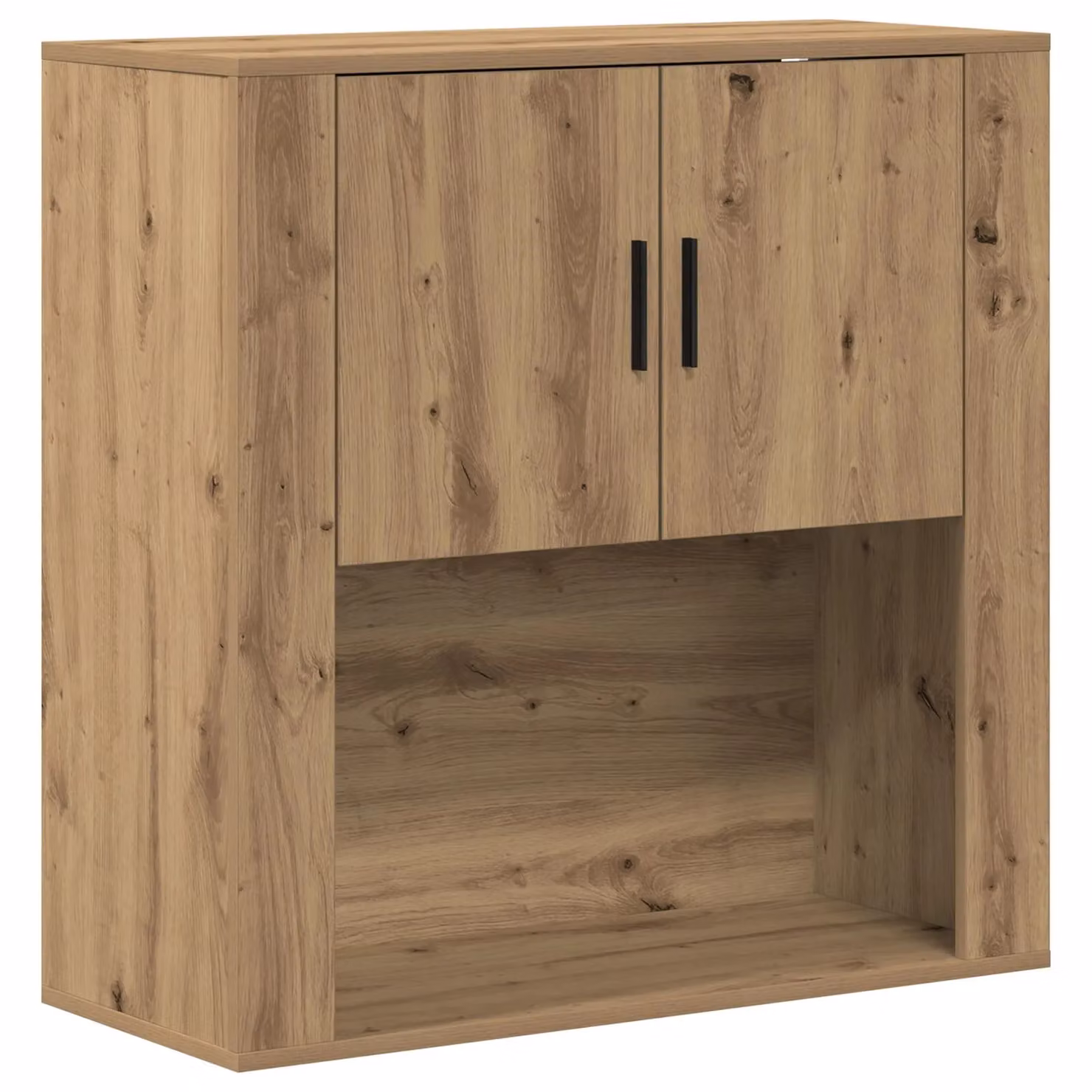 Berkfield Home Artisan Oak Wall Cabinet in Brown, W/D/H: 80 x 33 x 80 cm – 2