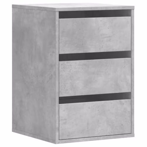 vidaXL Corner Chest of Drawers in Concrete Grey, W: 40 cm, D: 41 cm, H: 58 cm, Engineered Wood