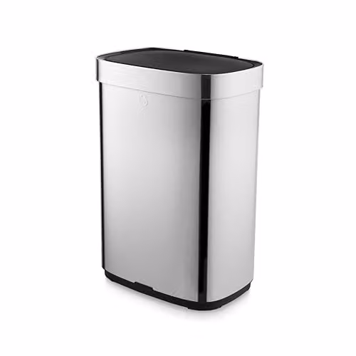 Swan 65L Rectangular Sensor Bin in Silver
