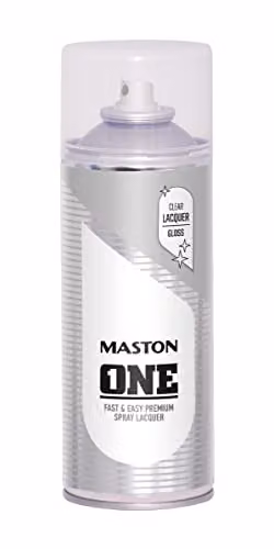 Maston Clear Varnish High Gloss Spray Paint for Wood, 400 ml