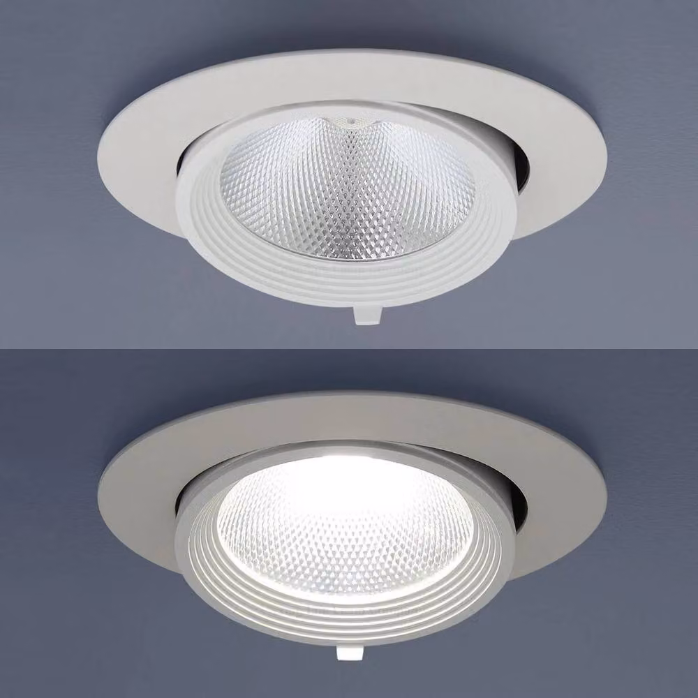 SPETLEK Adjustable LED Commercial Recessed Ceiling Downlight in White – 2