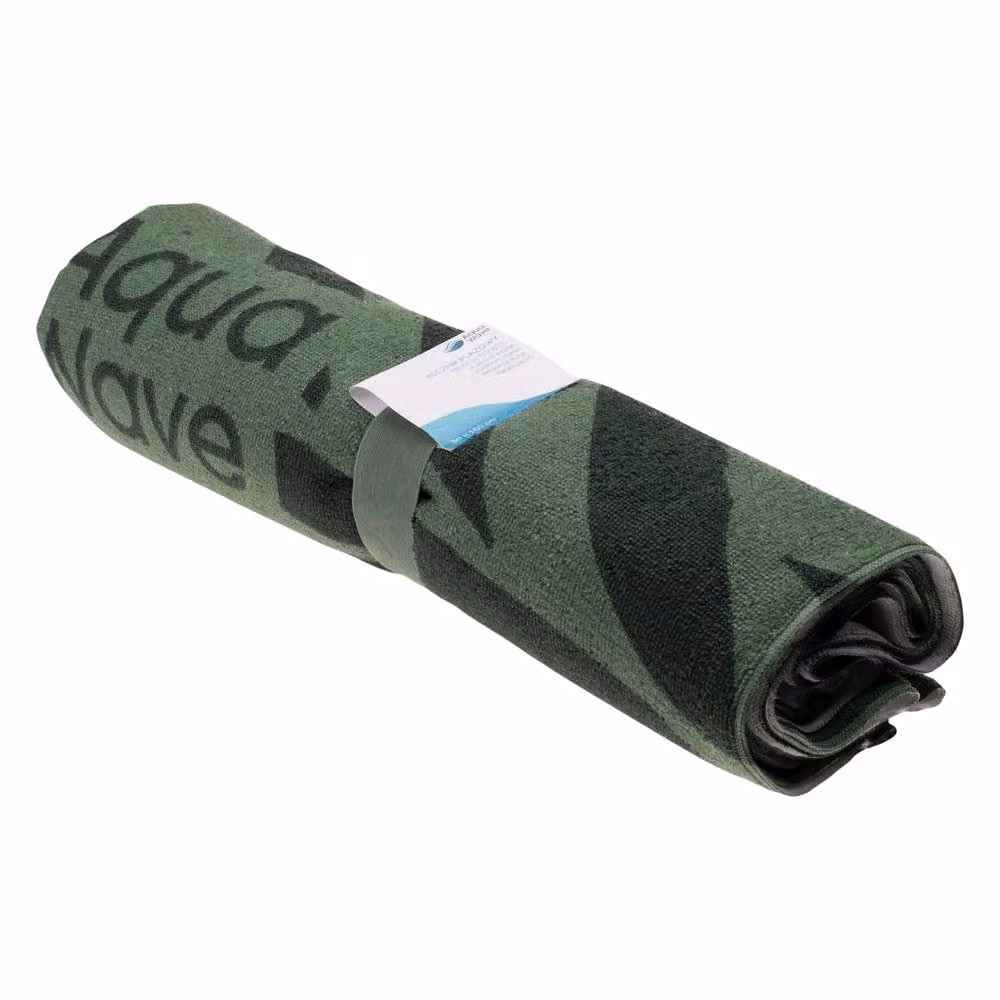 Aquawave Toflo Bamboo Print Microfibre Towel in Green, Quick Drying, W: 80 cm x H: 150 cm – 2