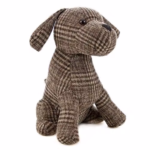Nicola Spring Milo the Dog Door Stops, Brown, Pack of 2, H x W x D: 19 x 19 x 27.8 cm – 4