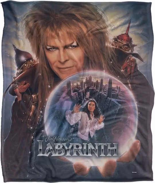 LOGOVISION Jim Henson Labyrinth Trapped In The Glass Silky Touch Super Soft Throw Blanket, White, W: 152 cm, D: 127 cm – 6